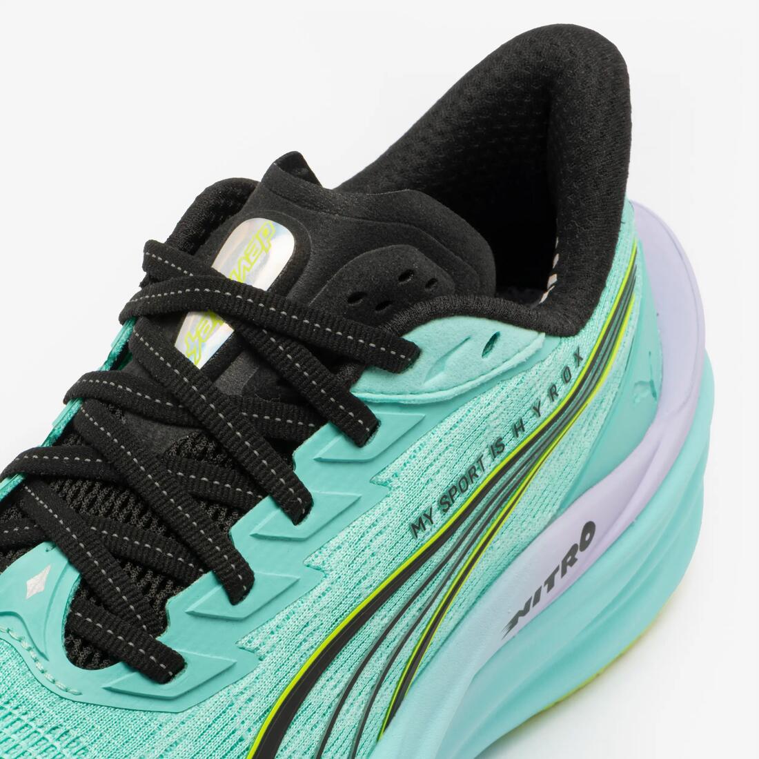 Chaussures de Running Hyrox Femme, Puma Deviate Nitro vert