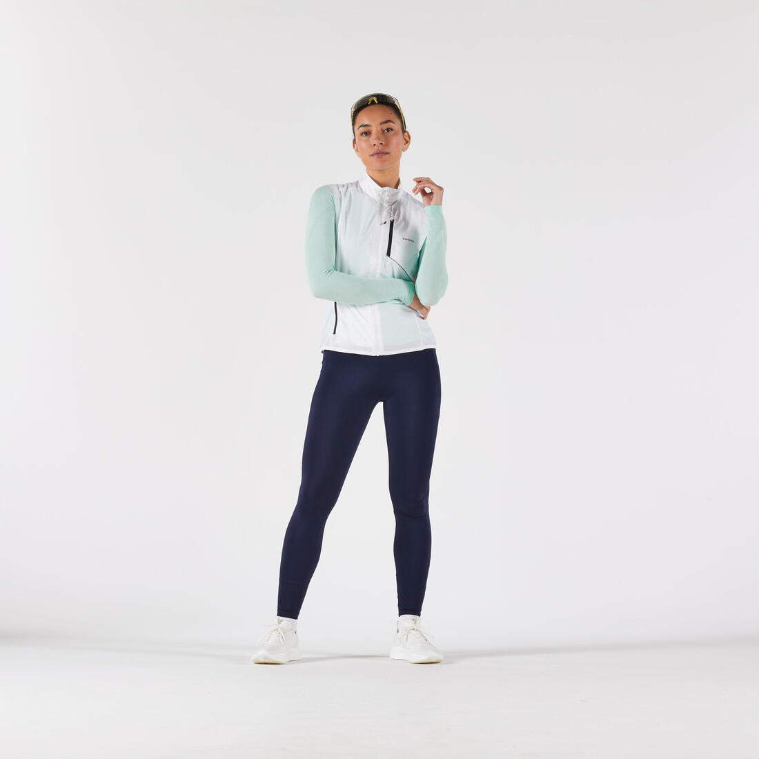 Veste running sans manche coupe vent Femme, KIPRUN Run wind 500