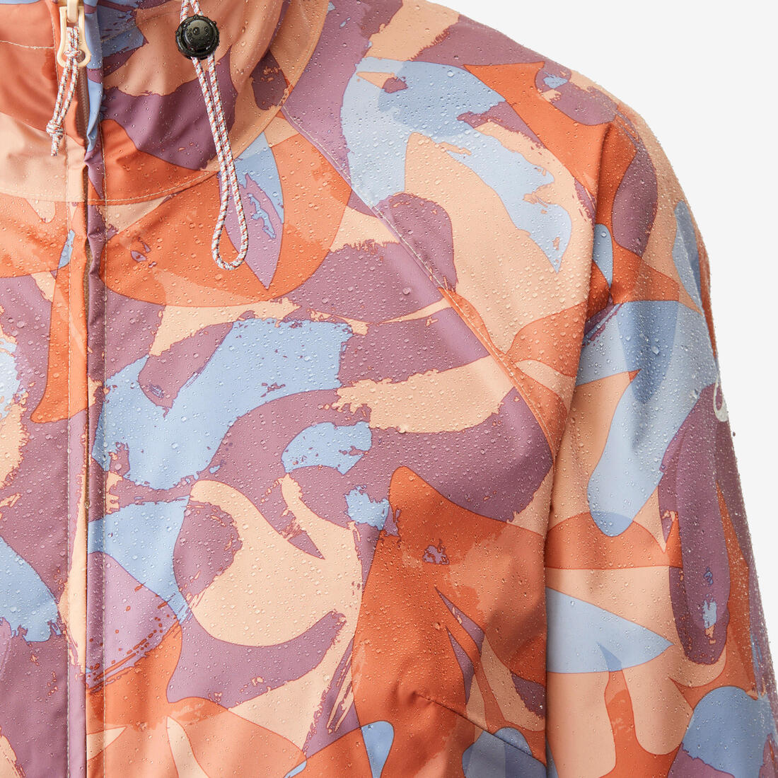 Veste de randonnée imperméable femme, Raincut Longue