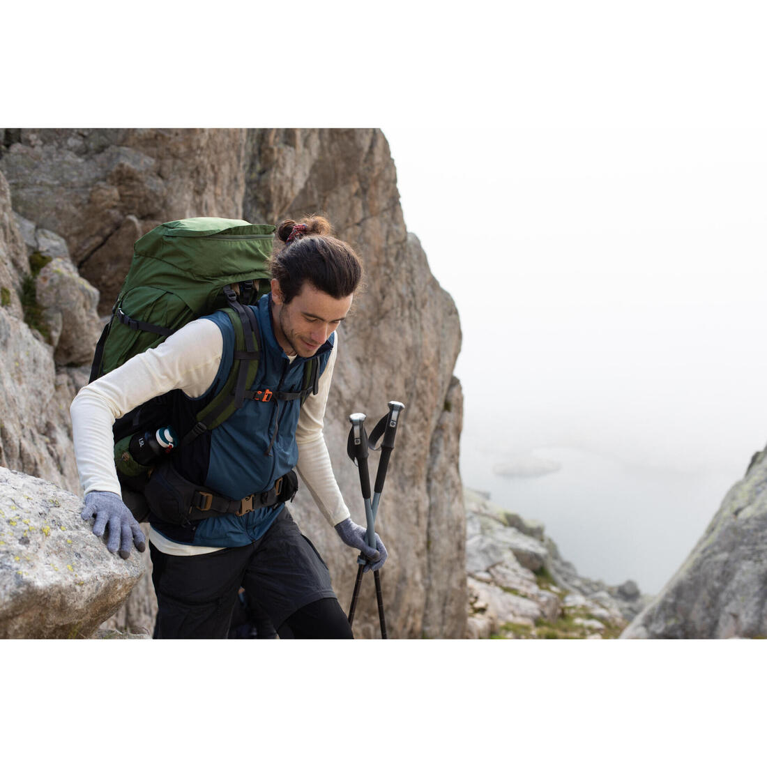 Gilet coupe vent de trek montagne - mt500 wind homme
