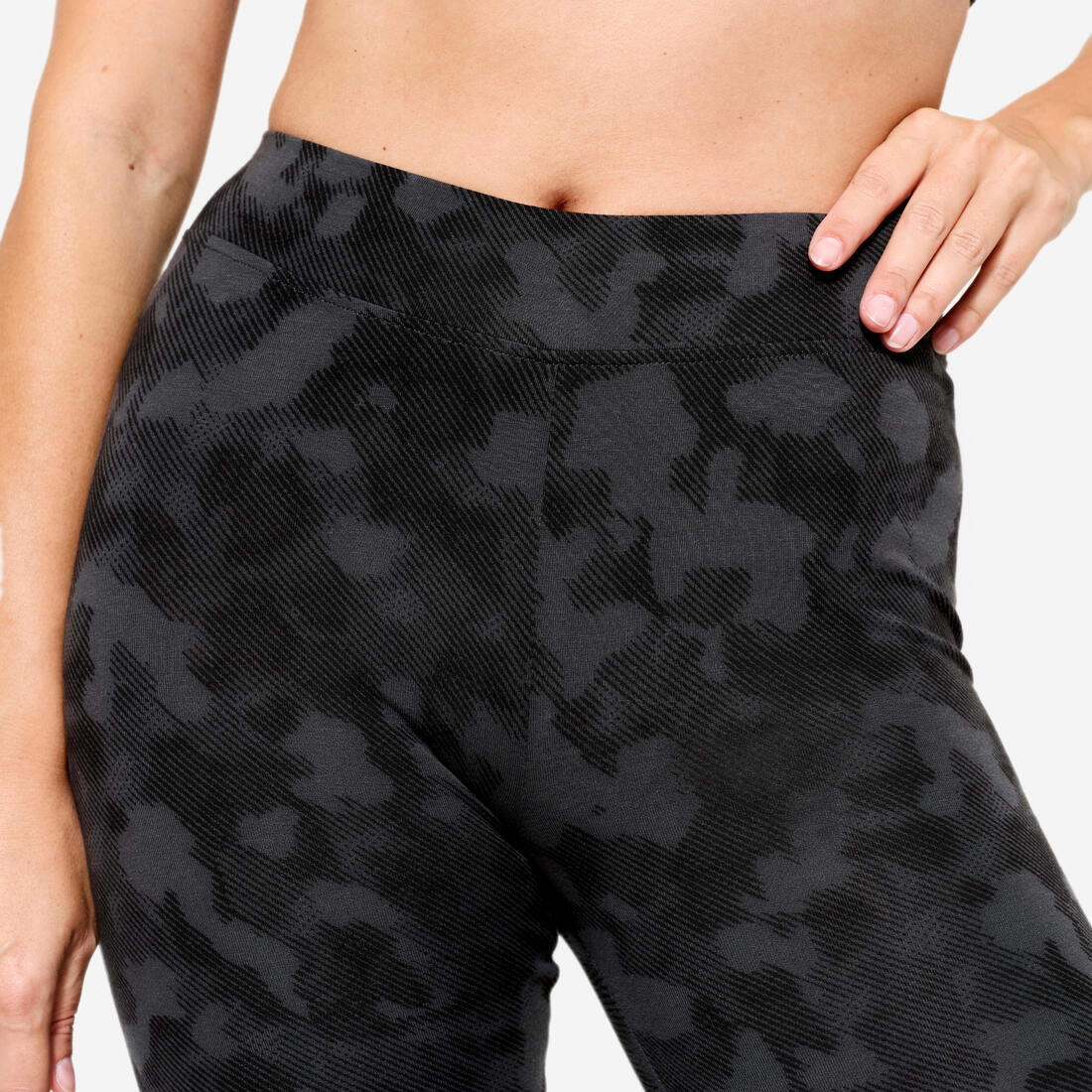 Legging fitness long coton extensible respirant femme - Fit+