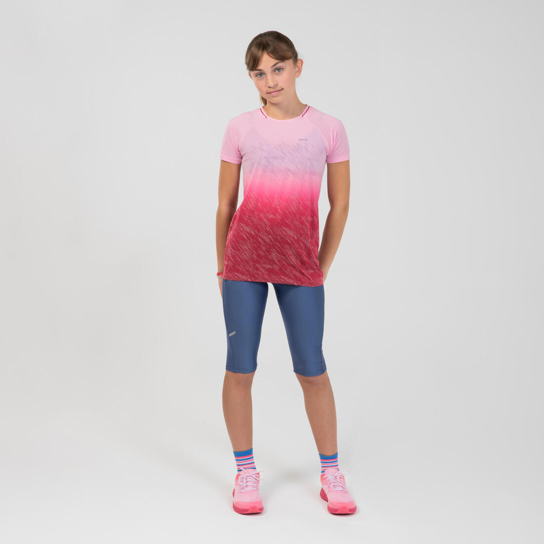 Corsaire running Enfant -Kiprun DRY denim