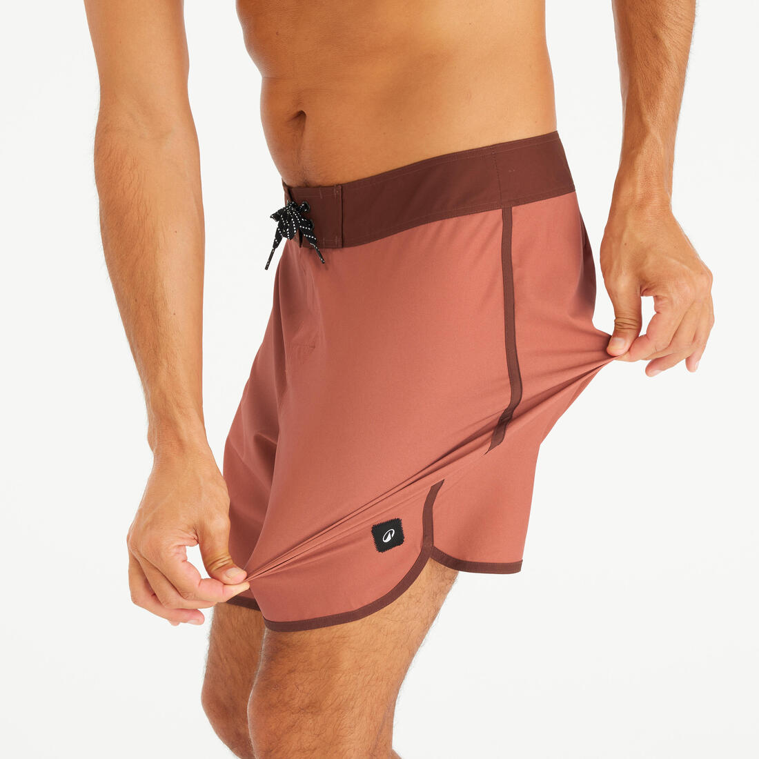 Boardshort surf short de bain surf mi-long 18" homme, 500 Marin