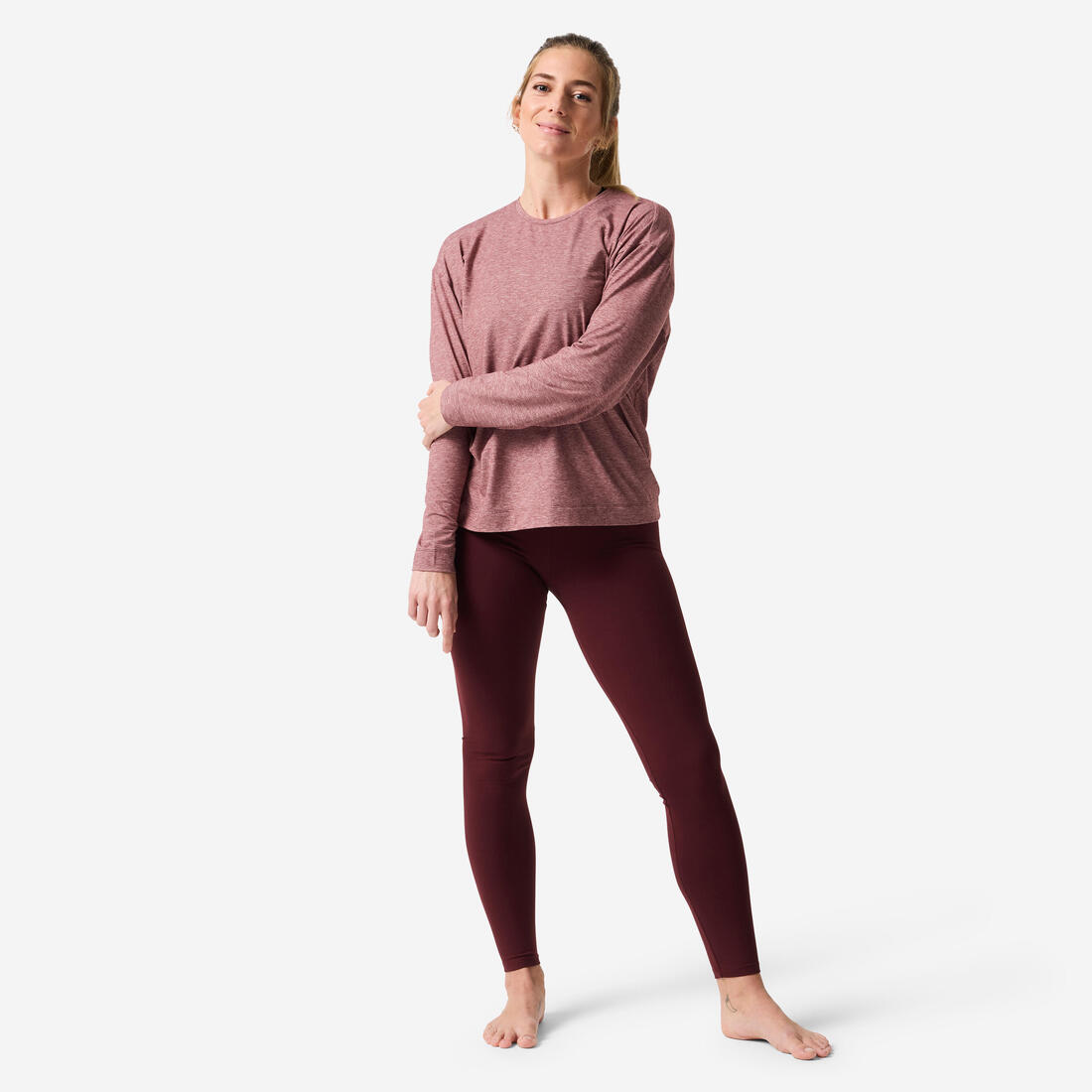 T-shirt de yoga manches longues femme, soft