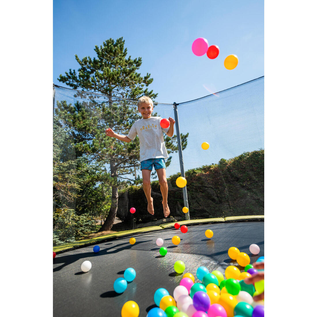 TRAMPOLINE ROND 365 AVEC FILET DE PROTECTION