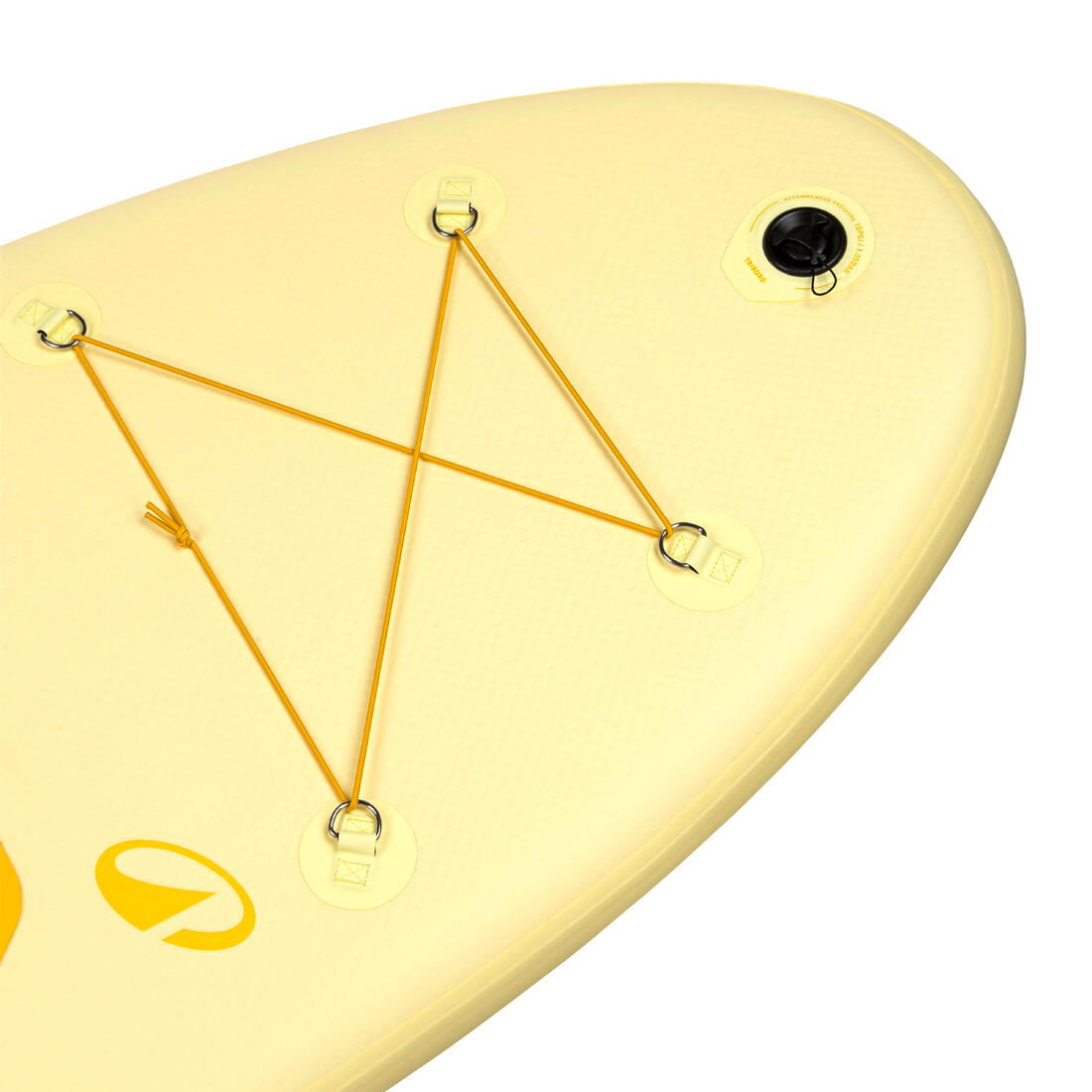 Pack Stand up paddle gonflable 9'6, 1 personne (jusqu'à 80kg) - 100 Jaune