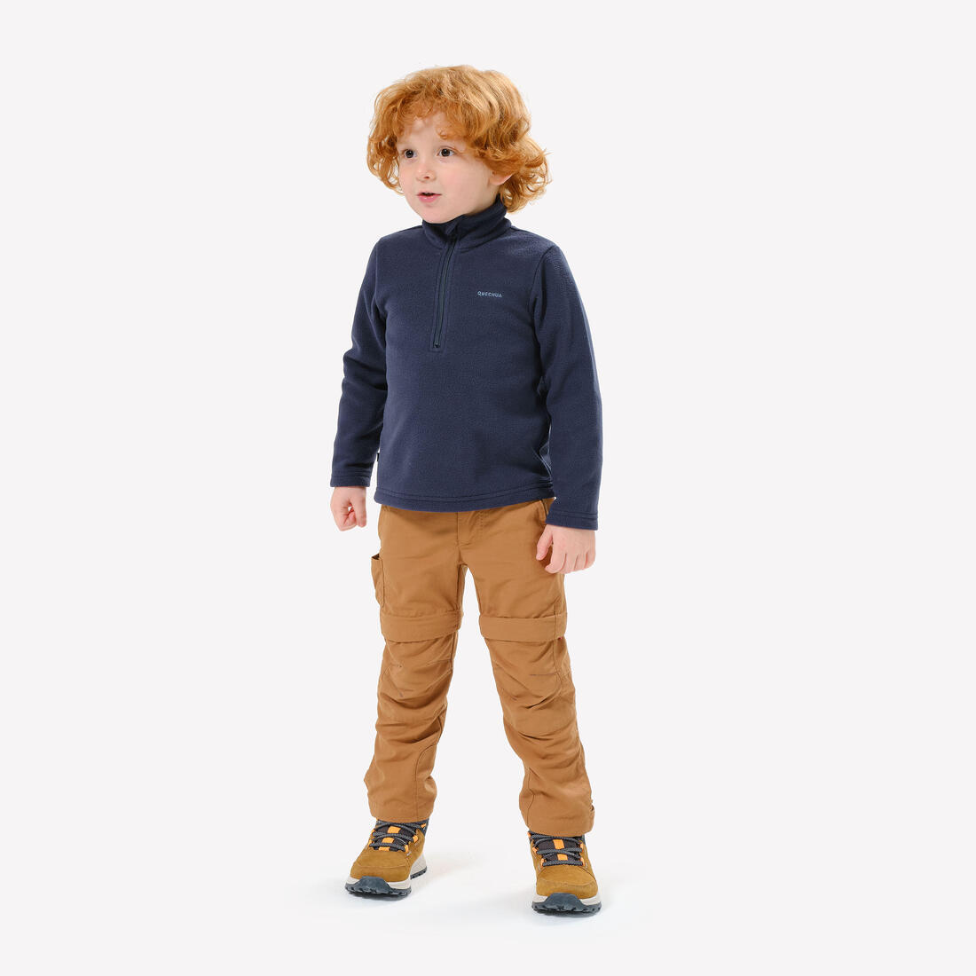 Polaire de randonnée enfant 2-6 ans, MH100 demi zip