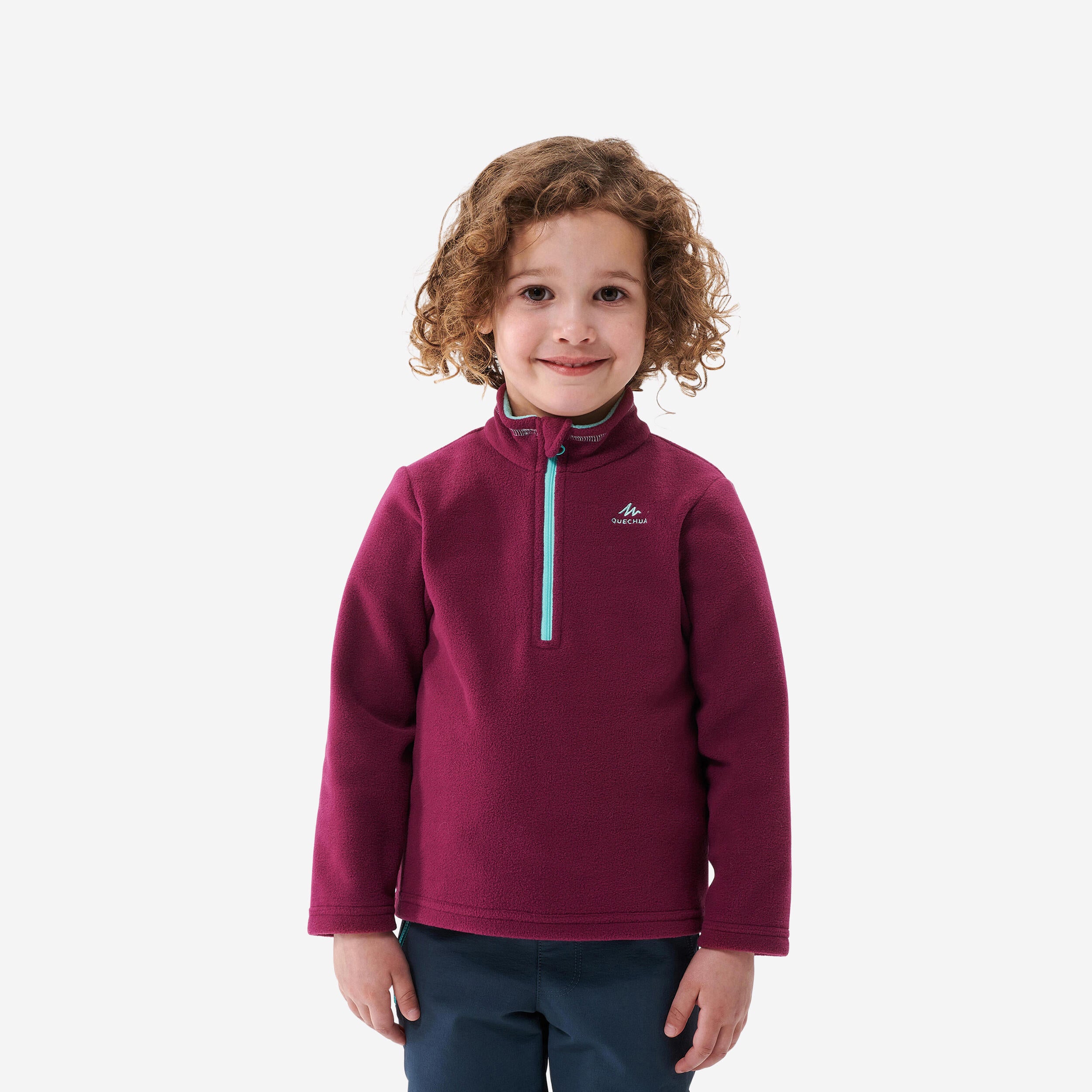 Polaire de randonnée - mh100 rose - enfant 2-6 ans