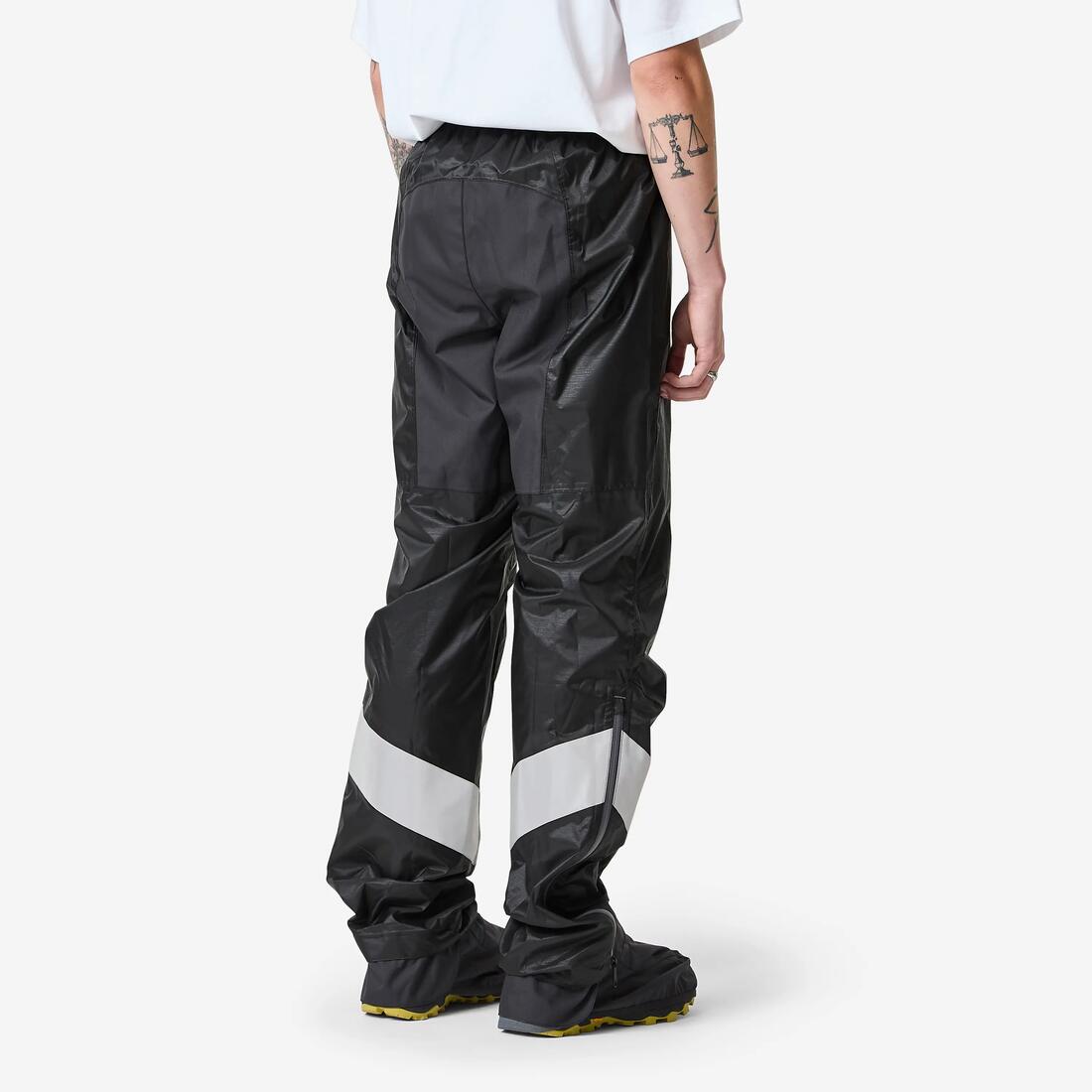 Surpantalon pluie velo ville avec couvre-chaussures integrees 540 homme noir
