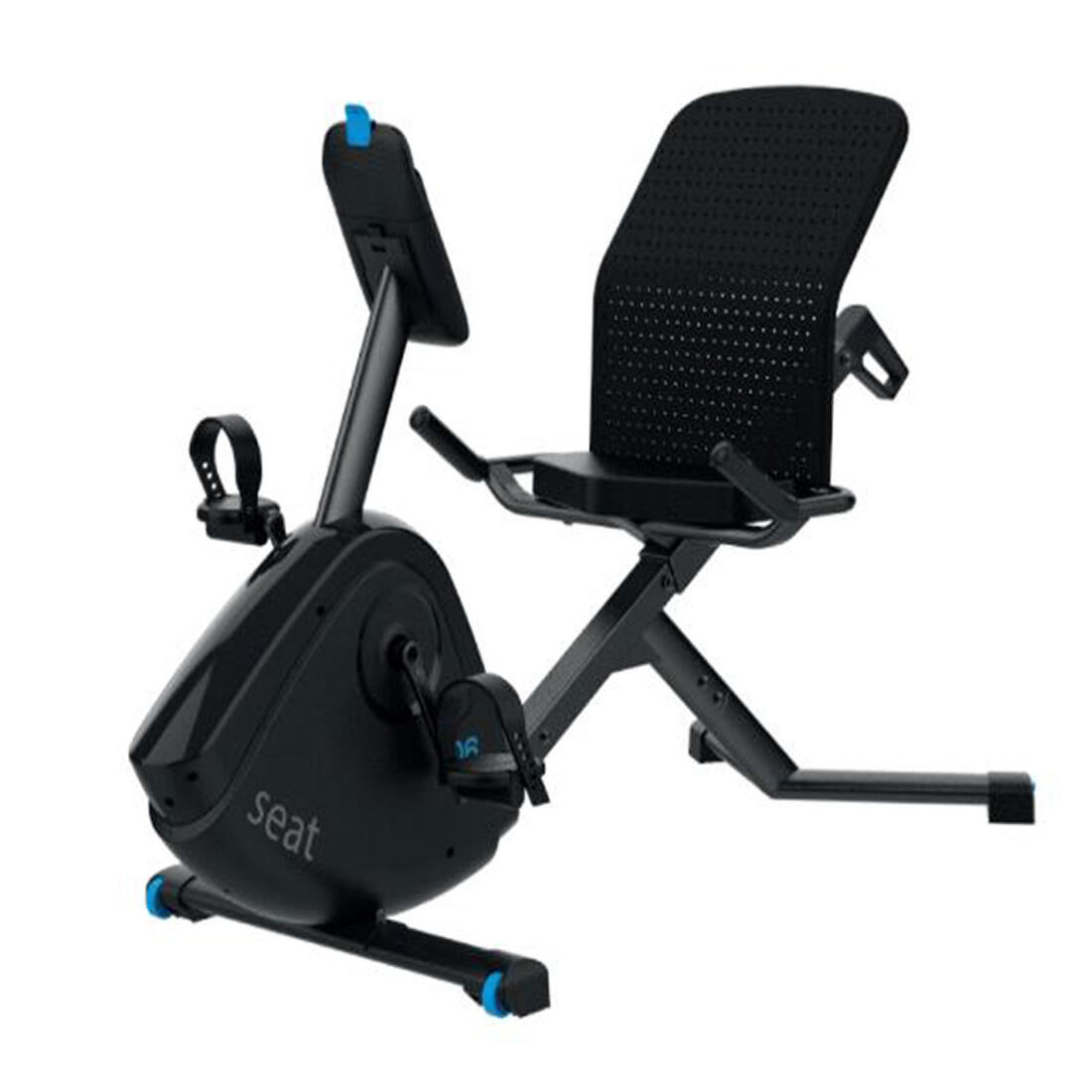 Vélo d'appartement semi allongé domyos eb seat connecté