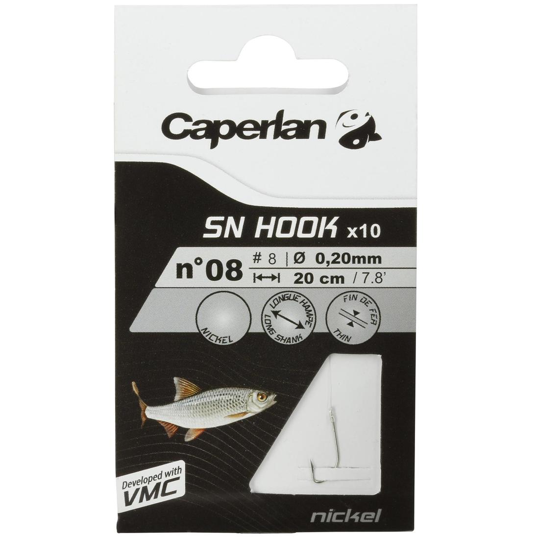 Hameçons montés pêche SN HOOK nickel