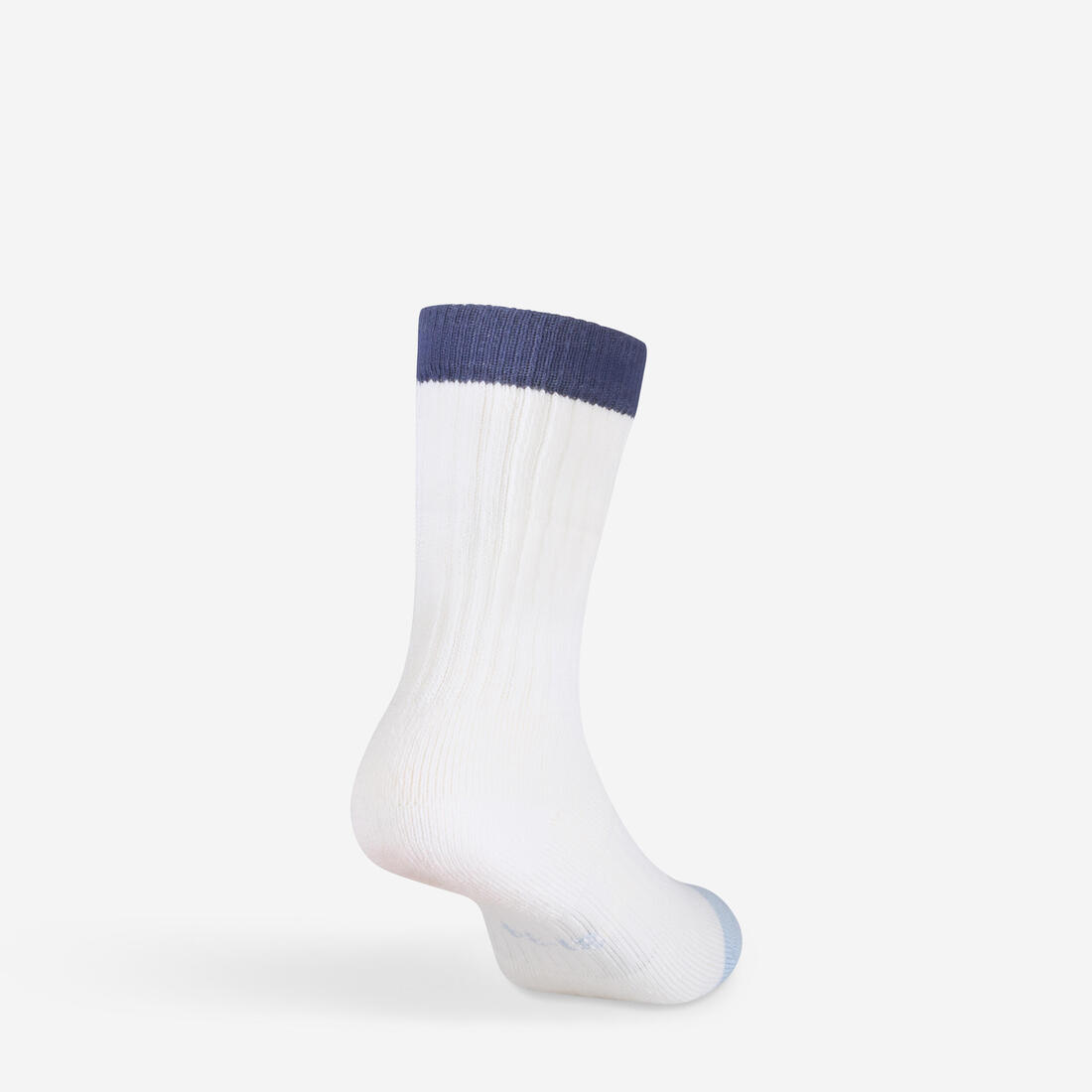 CHAUSSETTES DE SPORT ENFANT HAUTES RS 500 BLANC MARINE LOT DE 3
