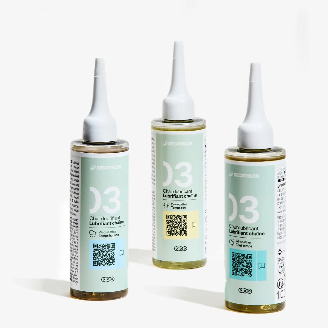 Lubrifiant chaine velo tout temps - 100ml