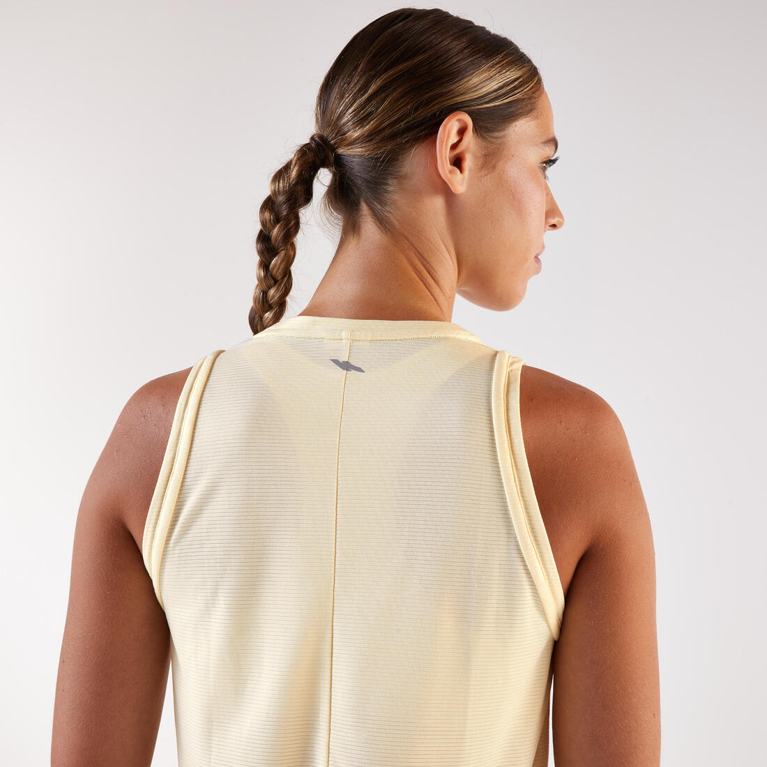 Débardeur court de running respirant femme - kiprun run 500 dry