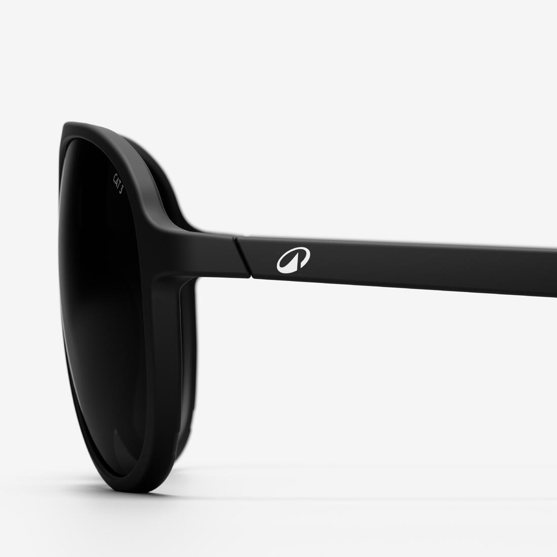 Lunettes de soleil randonnée - MH120A - adulte - catégorie 3 noires