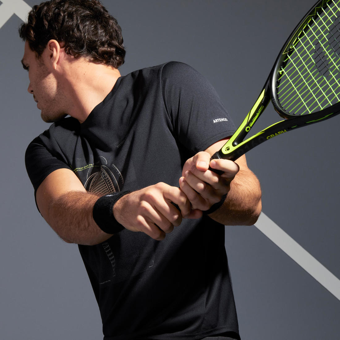 T-Shirt de tennis manches courtes homme - Essential blanc