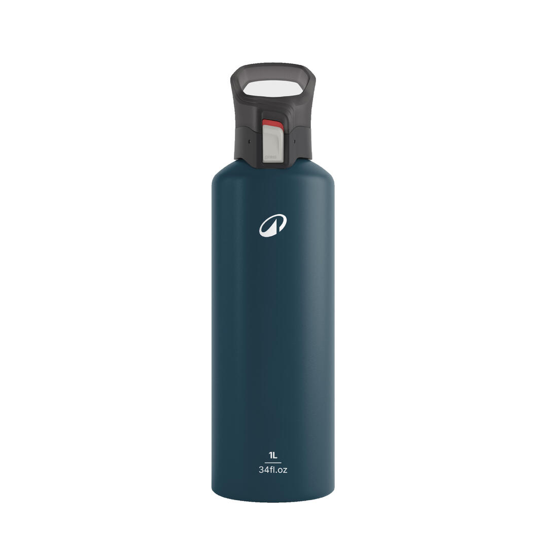 Gourde 500 alu 1L avec bouchon ouverture rapide pour la randonnée