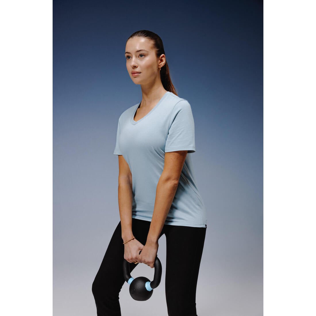 TEE SHIRT COOLMAX FEMME COL V
