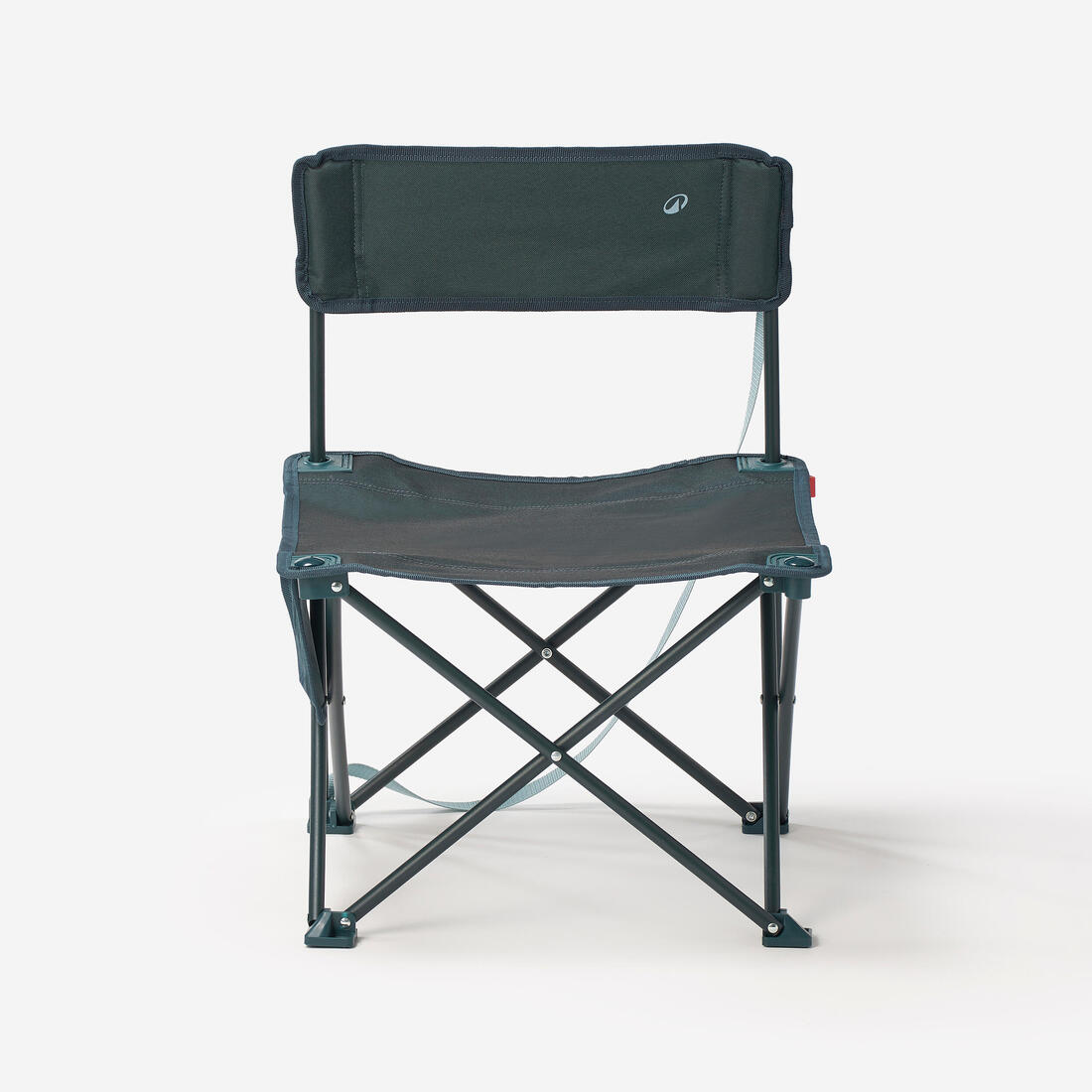 Chaise basse compacte de camping 100 bleue