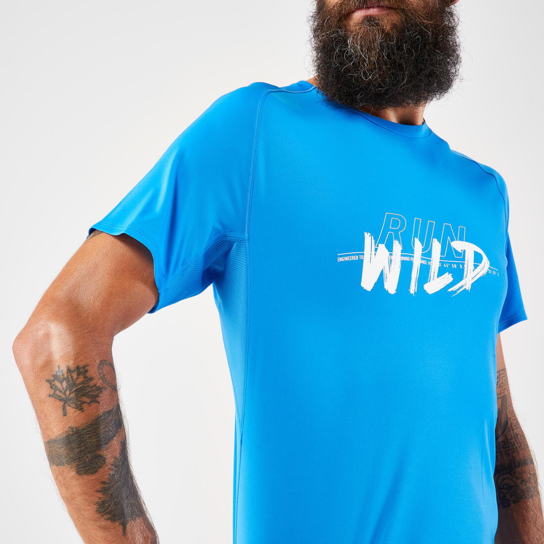 T-shirt de trail running résistant Homme - KIPRUN Run 500 Graph
