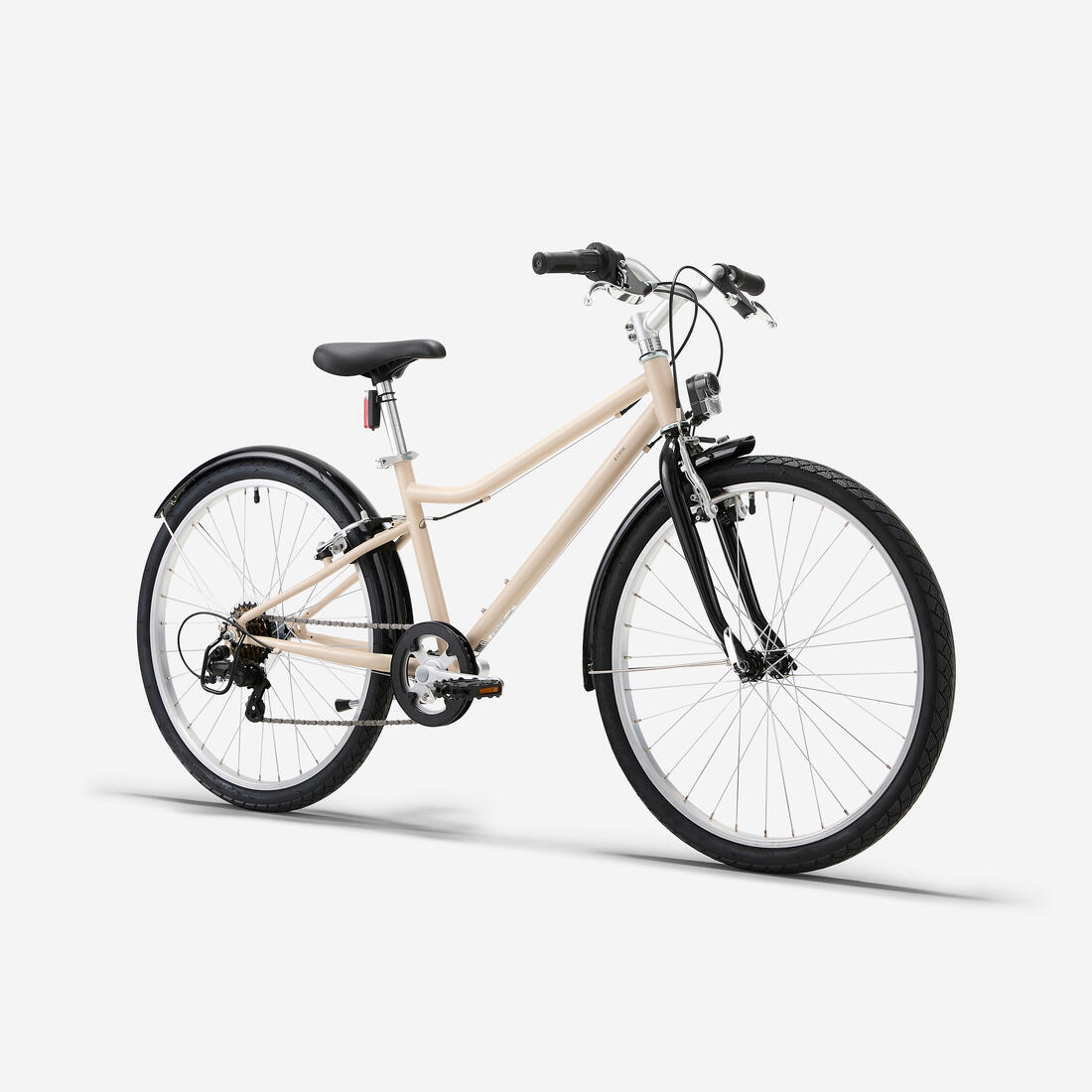 Vtc enfant riverside 500 noir corail 24 pouces 9-12 ans