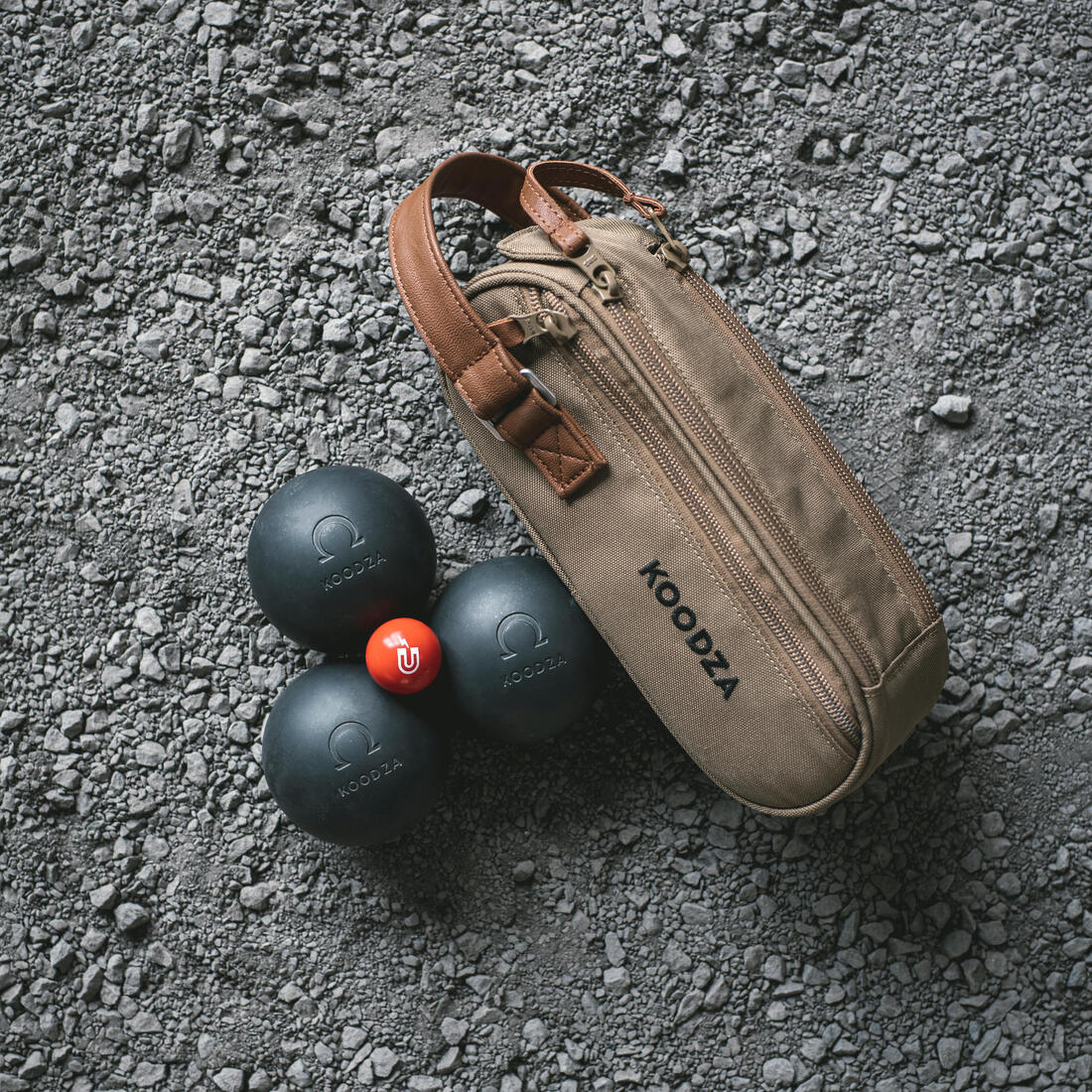SACOCHE SEMI-RIGIDE POUR 3 BOULES DE PÉTANQUE BLEU