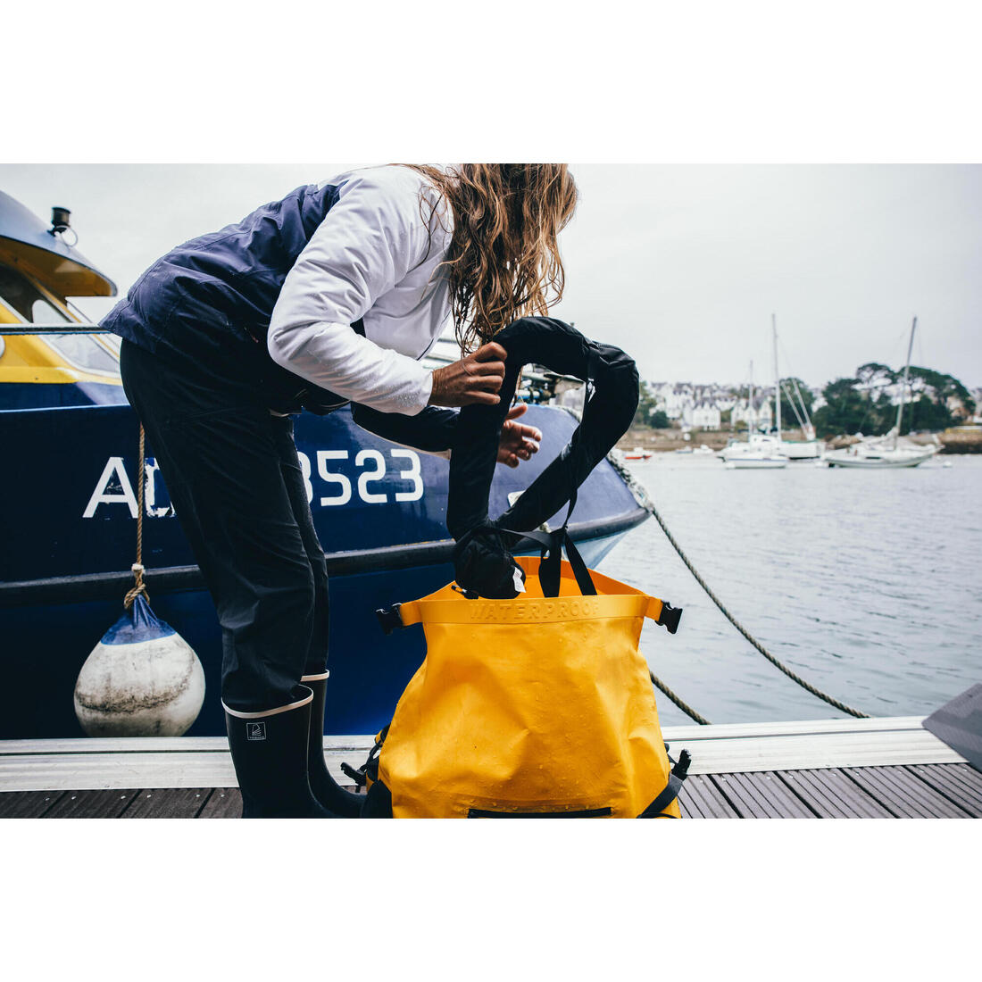 Sac de voyage étanche sports d’eau 40 L, IPX6