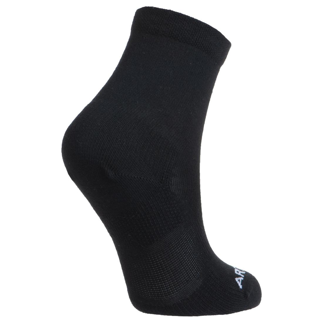 CHAUSSETTES DE SPORT ENFANT HAUTES ARTENGO RS 160 BLANC MARINE BLANC LOT DE 3
