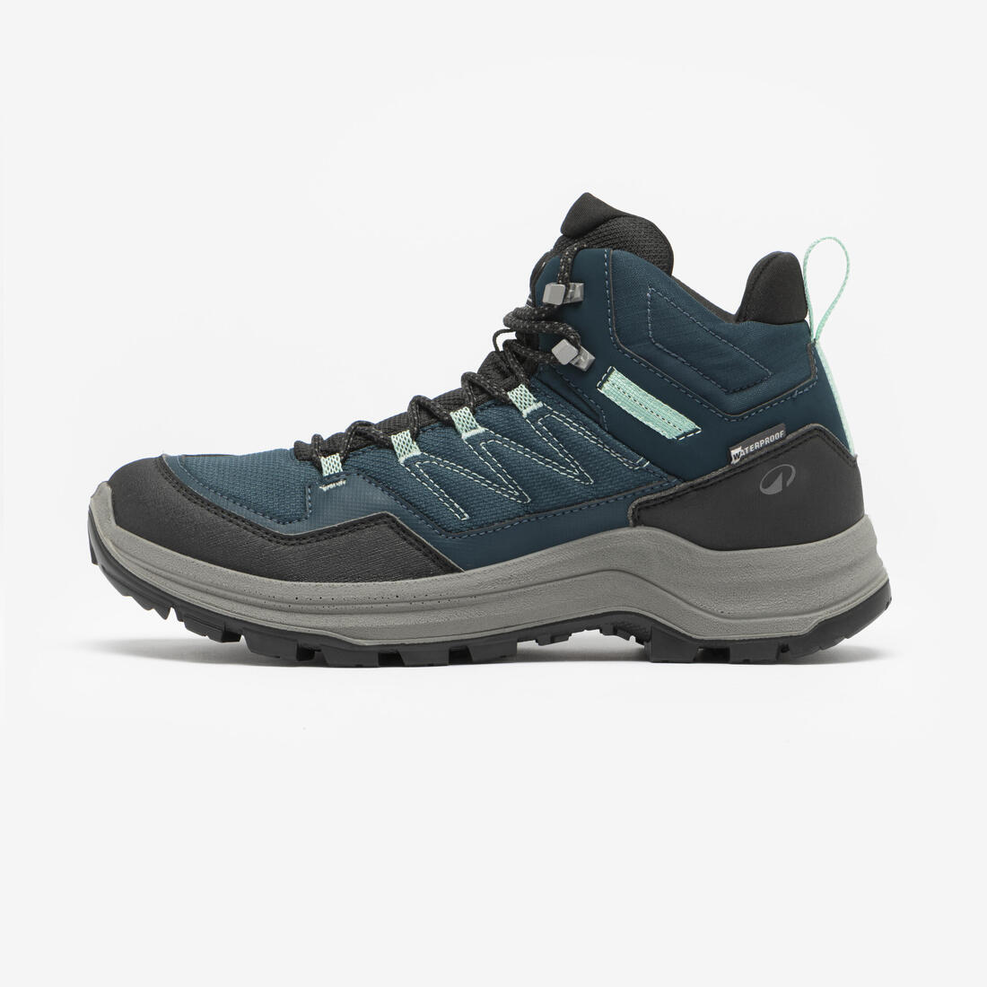 Chaussures imperméables de randonnée montagne - MH100 Mid Vert - Femme