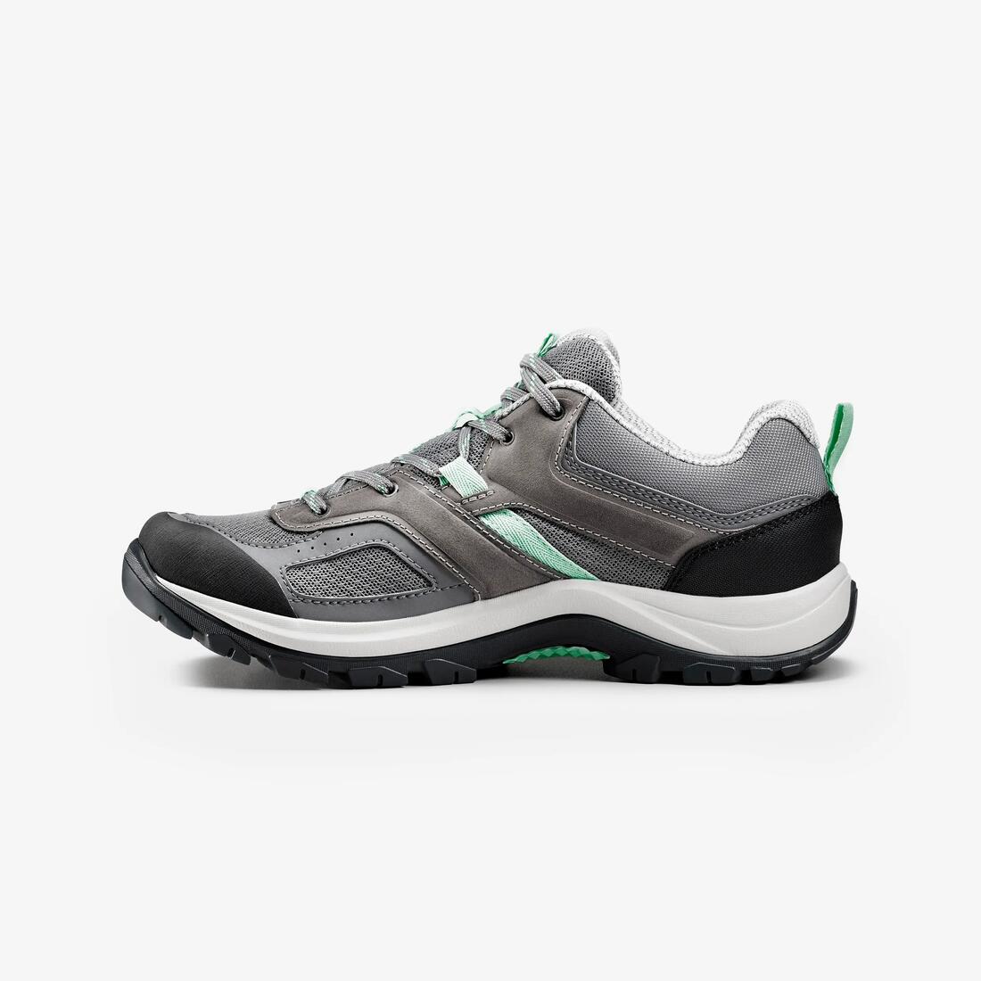 Chaussures de randonnée femme, MH100 gris
