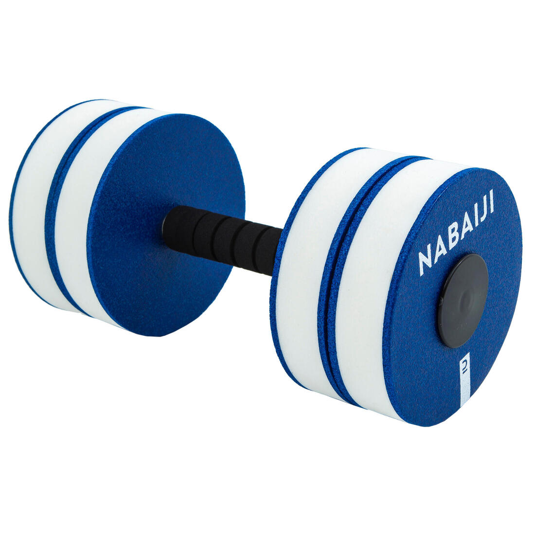 Paire d'haltères aquatiques mousse aquagym bleu blanc
