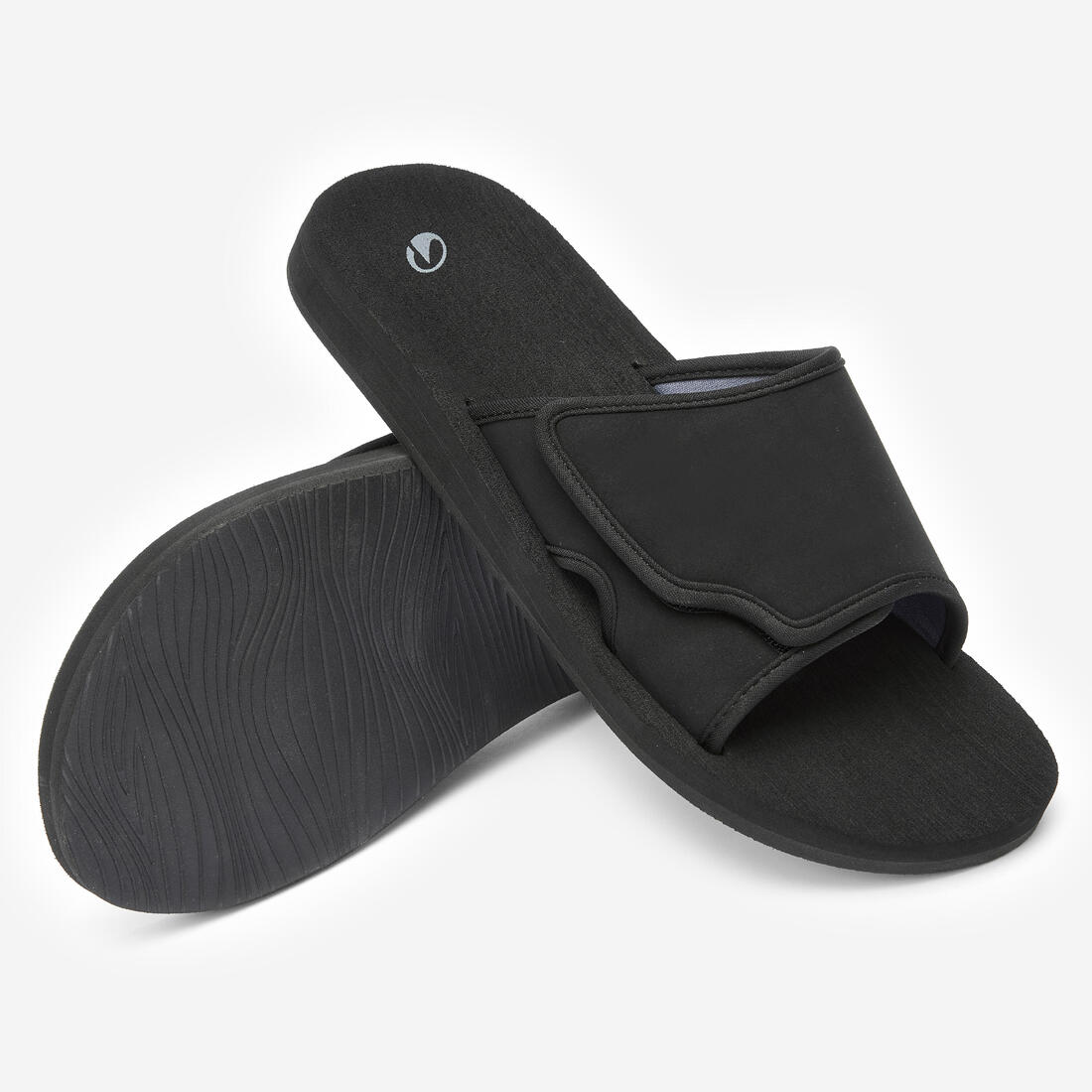 Claquettes homme, 590 noir