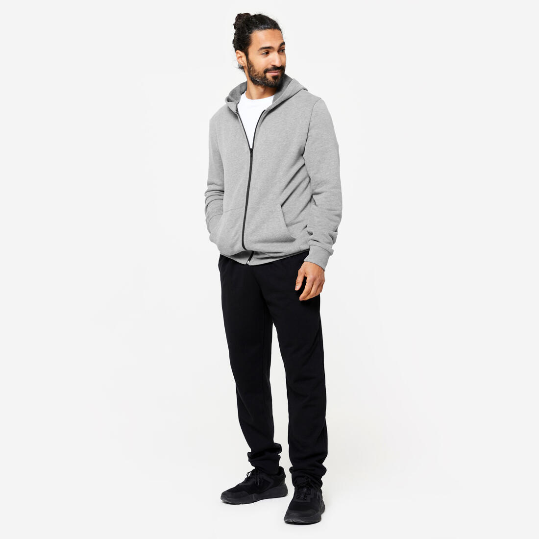 Pantalon jogging chaud fitness homme - 100