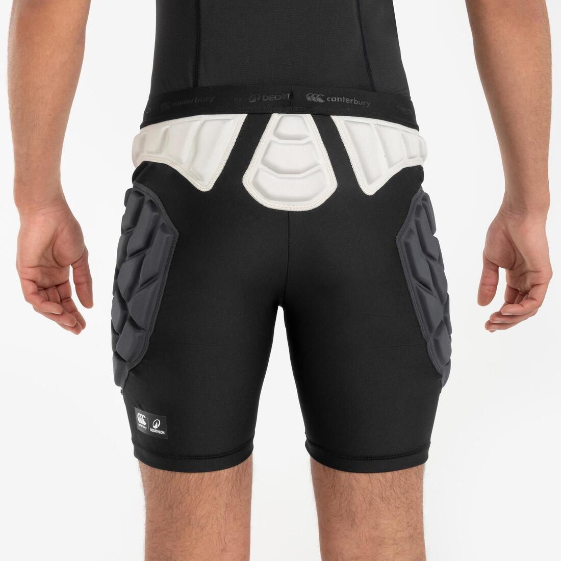 Sous-short de protection de rugby Homme - R500 Decathlon | Canterbury noir