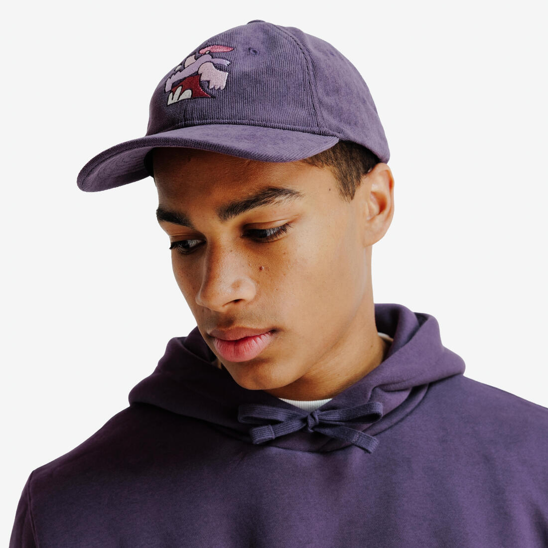 Casquette Baseball en velours, Elementals, violet foncé