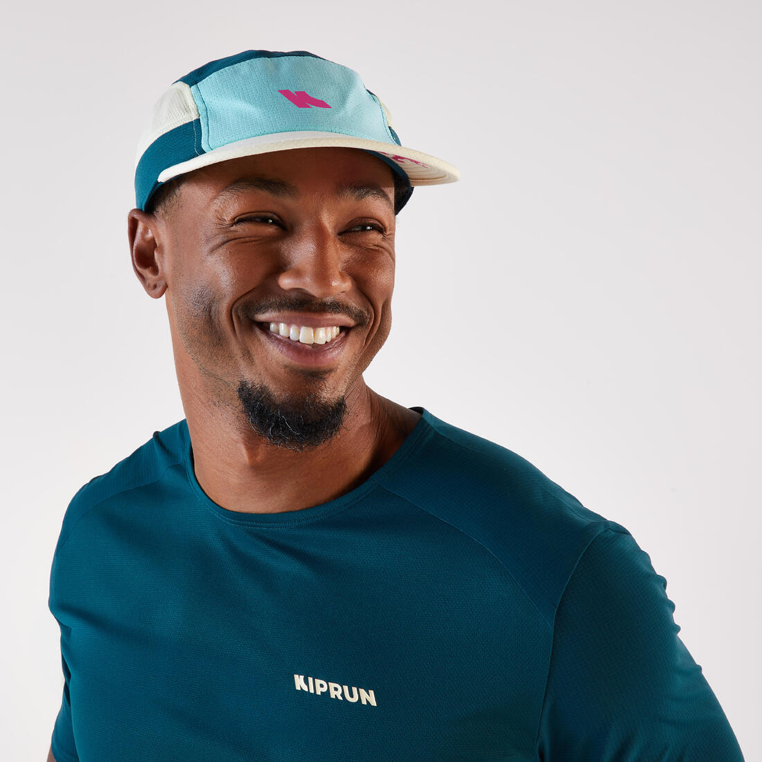 T-shirt de running respirant homme - kiprun run 900 light bleu et