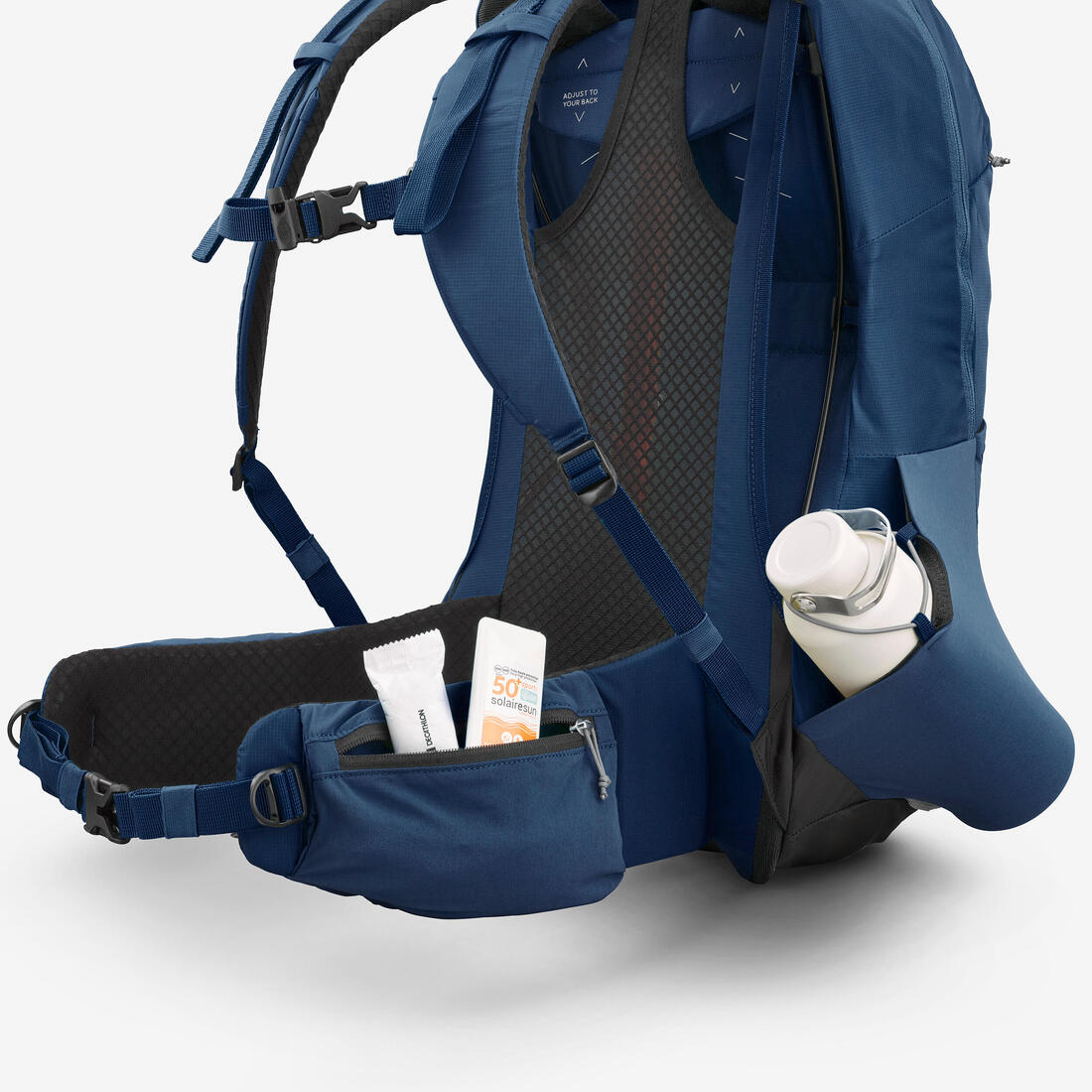 Sac à dos de randonnée ventilé 25L, MH500 khaki