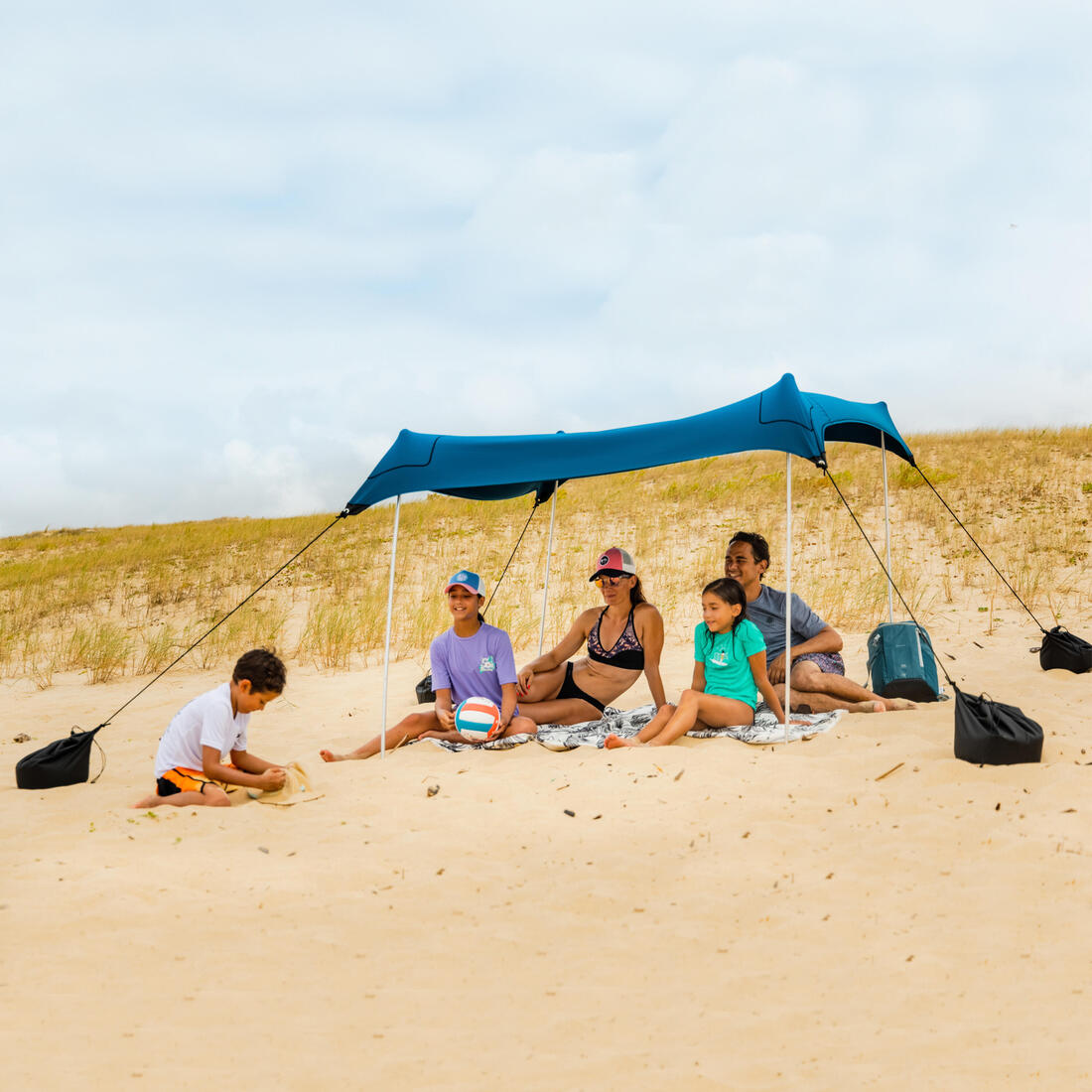 TARP DE PLAGE ANTI UV BLEU