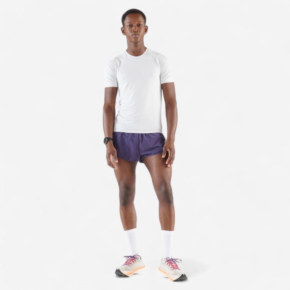 T-SHIRT DE RUNNING 500 CONFORT SLIM SANS COUTURES