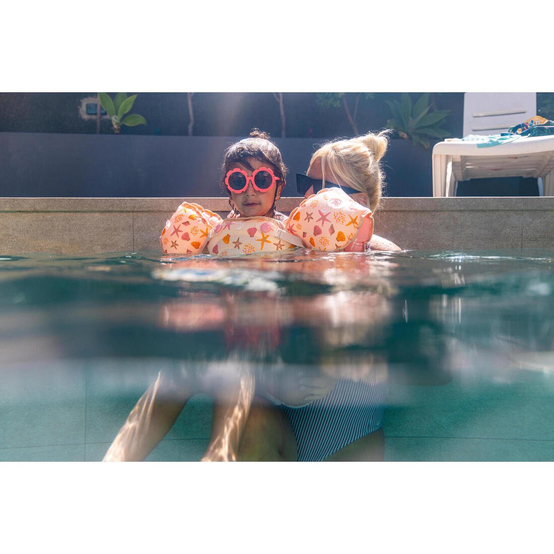 Brassards De Piscine Evolutif Enfant - Tiswim print savane