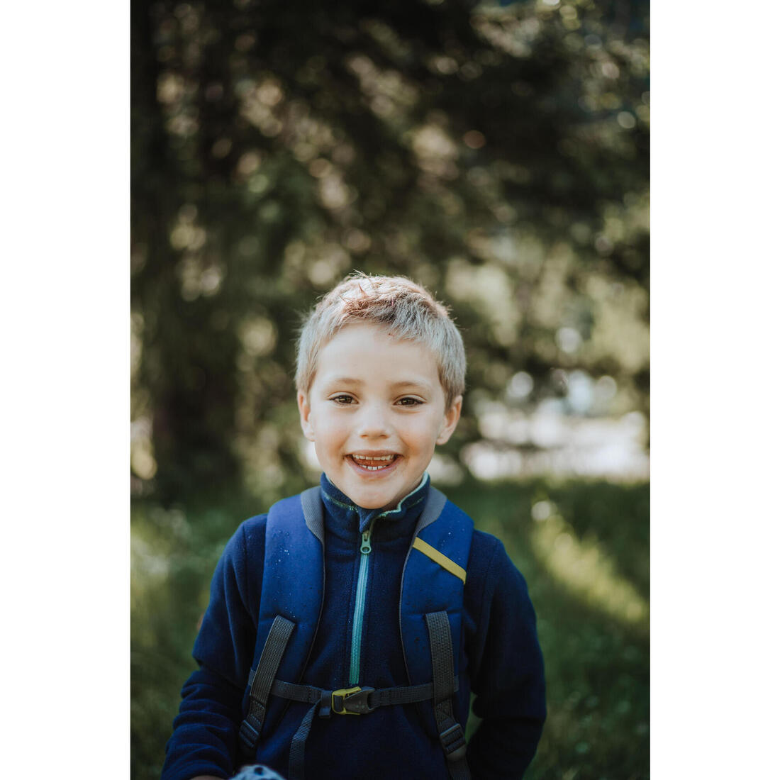 Polaire de randonnée enfant 2-6 ans, MH100 demi zip