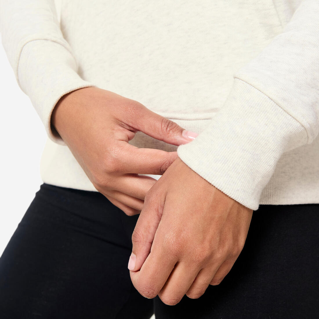 Sweat à capuche en coton fitness femme
