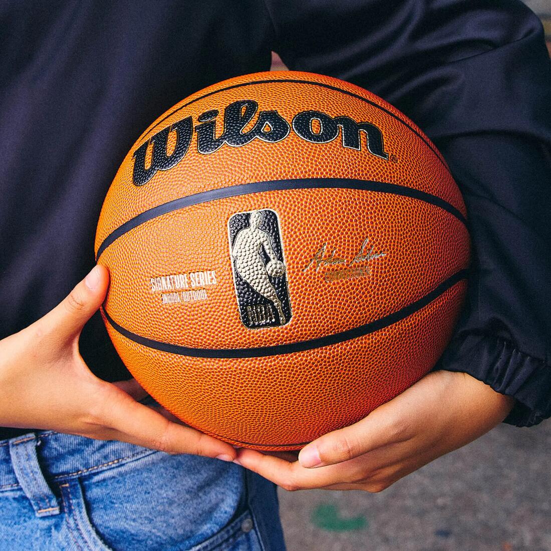Ballon de basketball Taille 7 - NBA Signature Series S7 orange