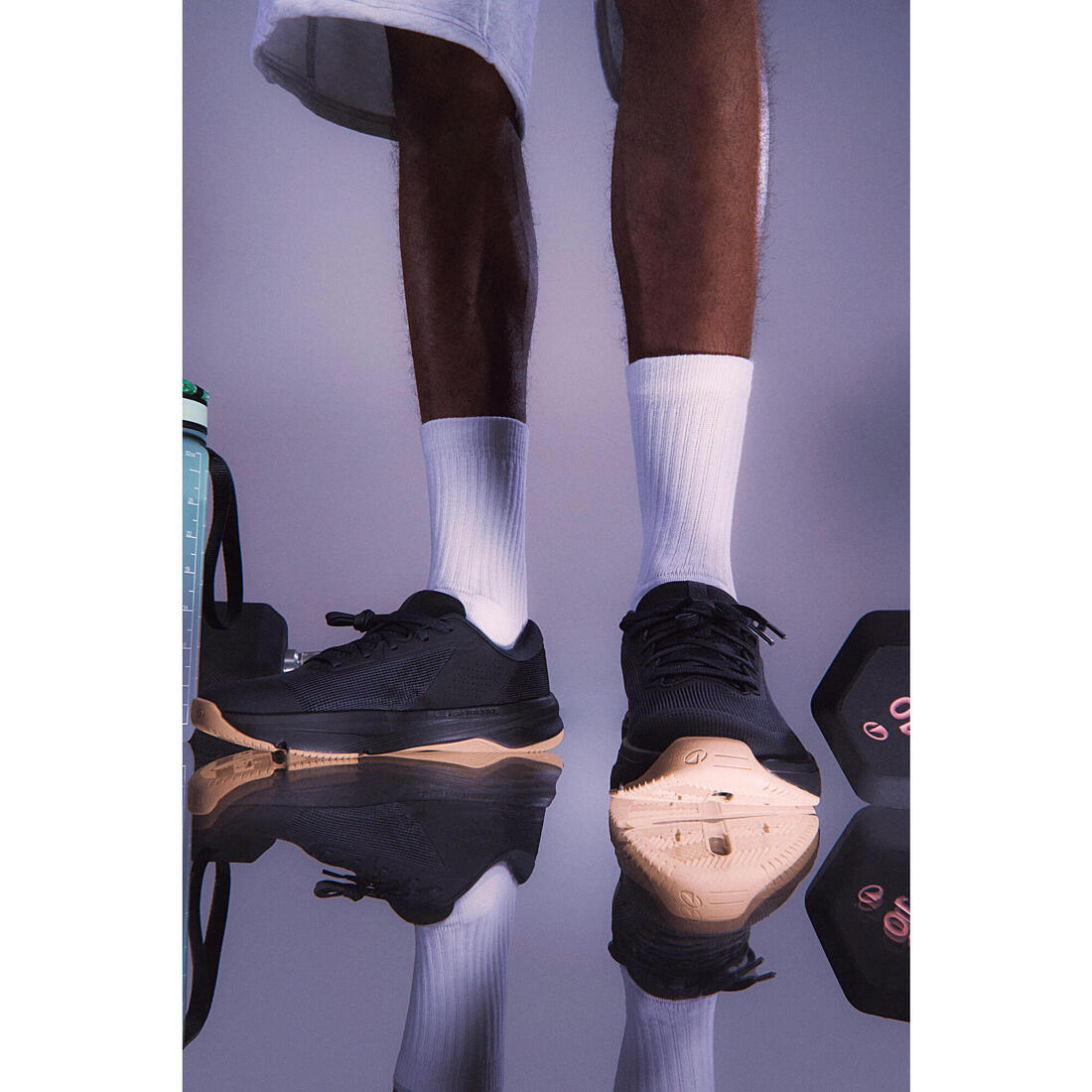 Chaussures de fitness et training flexibilité et stabilité, homme, Energy noir