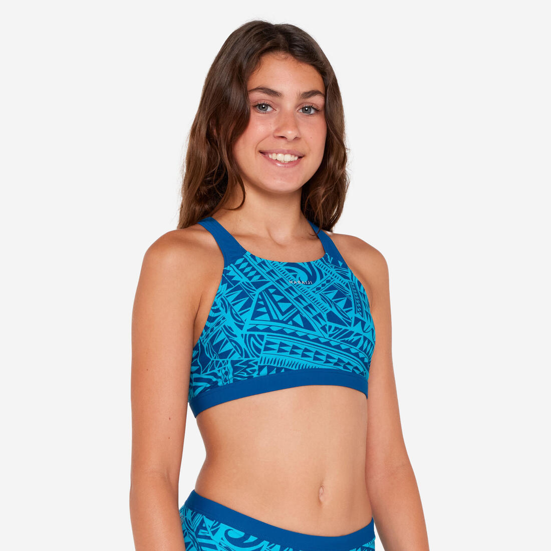 Haut de maillot de bain natation Fille ado, Kamyleon fatu