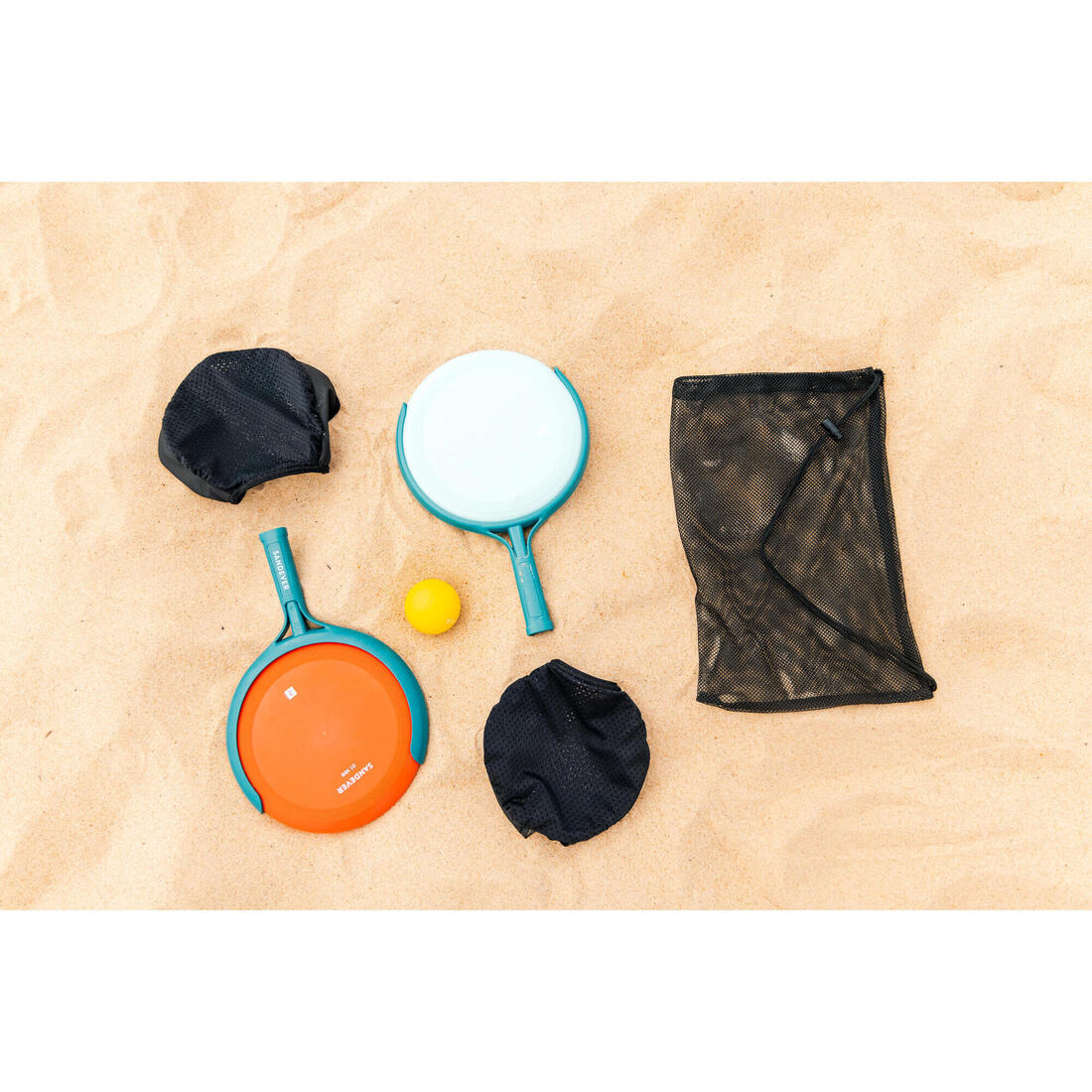 Kit 3 jeux en 1 : Disques volants / sport de raquettes / attrape balle.