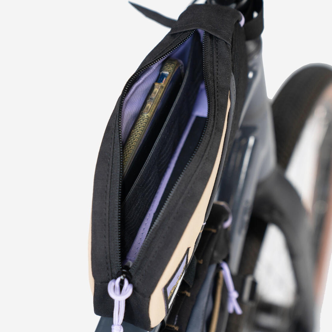 Sacoche velo top tube 1 litre bikepacking advt 500