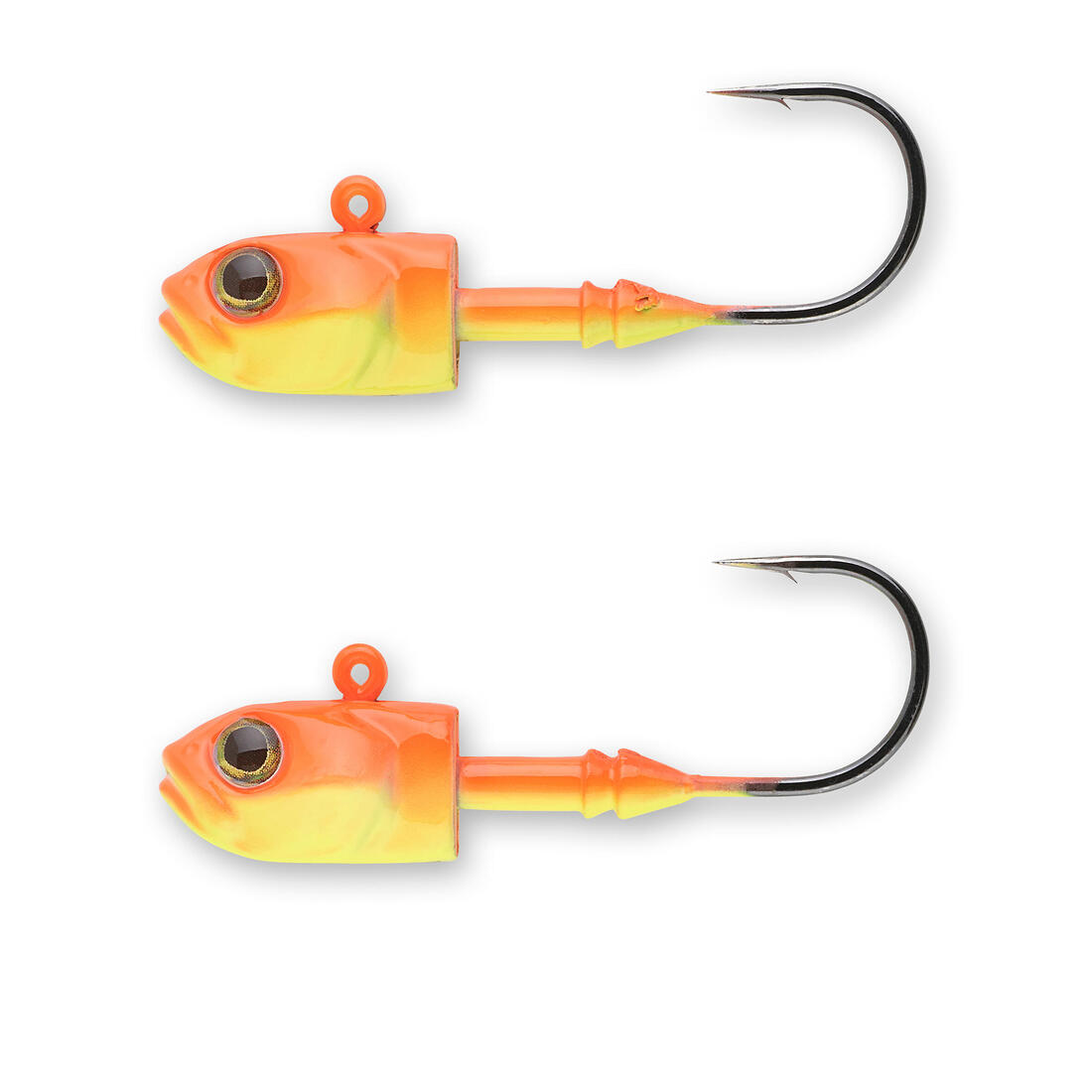Têtes plombées pêches aux leurres souples en linéaire ou en verticale JH V Fluo