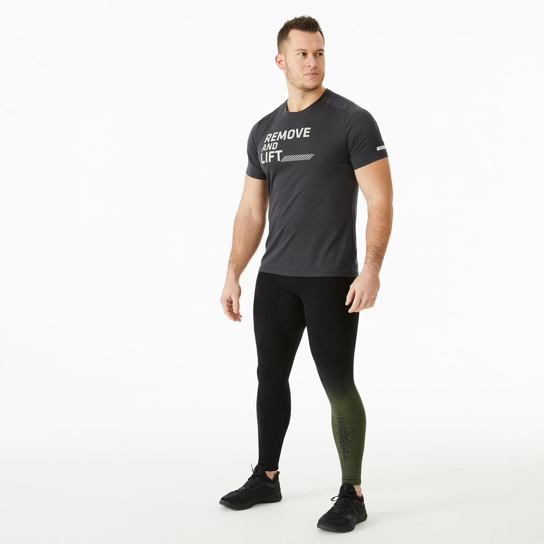 Legging de cross training homme, noir