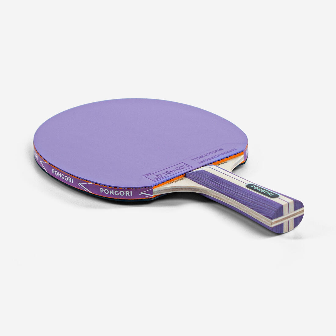 SET 2 RAQUETTES TTR 130 SPIN 4* ITTF ÉCOLE/CLUB VIOLET/BLEU + BALLES